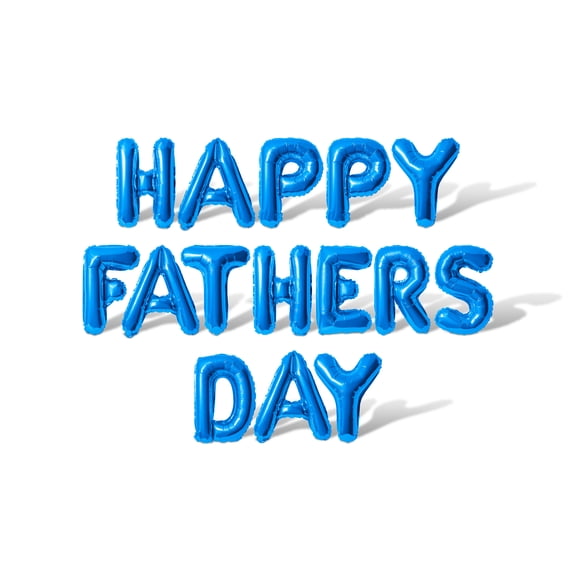 Floating Away Balloon Company ANY PARTY Letter Balloons Mylar Father's Day,16", 16 Count