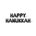 thumbnail image 1 of Letter Balloons - HAPPY HANUKKAH 16" Inch Alphabet Letters Foil Mylar Balloon Christmas Party Banner (Black), 1 of 5