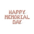 thumbnail image 1 of Letter Balloons - HAPPY MEMORIAL DAY 16" Inch Alphabet Letters Foil Mylar Balloon Memorial Day Party Banner (Rose Gold), 1 of 5
