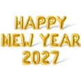 thumbnail image 1 of Letter Balloons - HAPPY NEW YEAR 2027 16" Inch Alphabet Letters Foil Mylar Balloon New Years Party Banner (Gold), 1 of 3