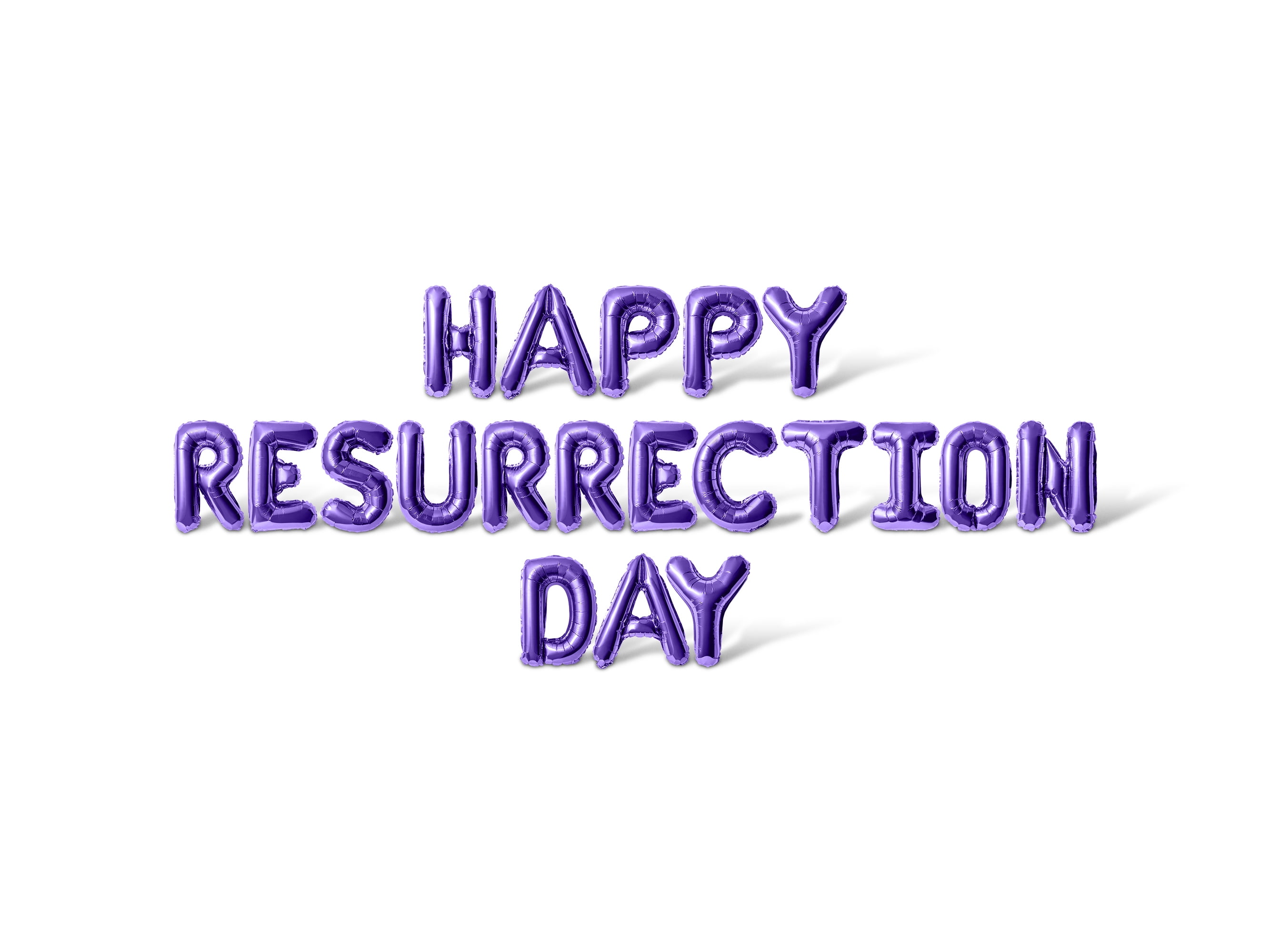 Resurrection Lettering Letter Balloons - HAPPY RESURRECTION DAY 16