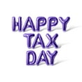 thumbnail image 1 of Letter Balloons - HAPPY TAX DAY 16" Inch Alphabet Letters Foil Mylar Balloon Easter Party Banner (Purple), 1 of 5