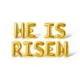 thumbnail image 1 of Letter Balloons - HE IS RISEN 16" Inch Alphabet Letters Foil Mylar Balloon Easter Party Banner (Gold), 1 of 5