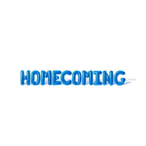 Letter Balloons - HOMECOMING 16" Inch Alphabet Letters Foil Mylar Balloon Reunion Party Banner (Blue)