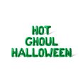 thumbnail image 1 of Letter Balloons - HOT GHOUL HALLOWEEN 16" Inch Alphabet Letters Foil Mylar Balloon Halloween Party Banner (Green), 1 of 5