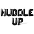 thumbnail image 1 of Letter Balloons - HUDDLE UP 16" Inch Alphabet Letters Foil Mylar Balloon Game Day Party Banner (Black), 1 of 5