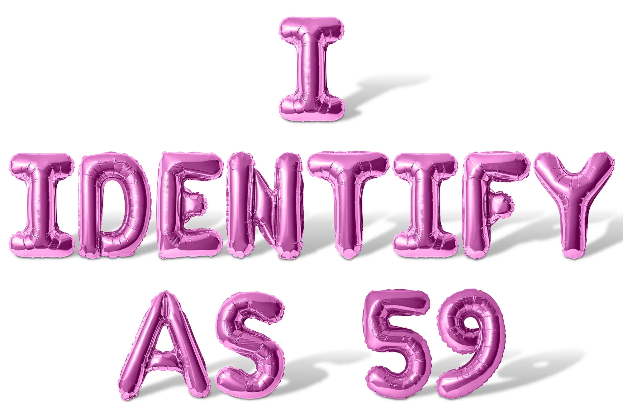 Letter Balloons - I IDENTIFY AS 59 16