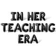 thumbnail image 1 of Letter Balloons - IN HER TEACHING ERA 16" Inch Alphabet Letters Foil Mylar Balloon Graduation Party Banner (Black), 1 of 5