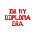 thumbnail image 1 of Letter Balloons - IN MY DIPLOMA ERA 16" Inch Alphabet Letters Foil Mylar Balloon Graduation Day Party Banner (Red), 1 of 5