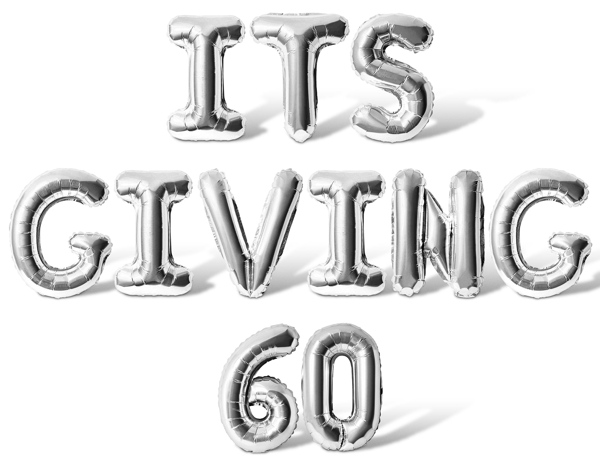 Letter Balloons - ITS GIVING 60 16
