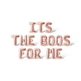 thumbnail image 1 of Letter Balloons - ITS THE BOOS FOR ME 16" Inch Alphabet Letters Foil Mylar Balloon Halloween Party Banner (Rose Gold), 1 of 5