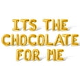 thumbnail image 1 of Letter Balloons - ITS THE CHOCOLATE FOR ME 16" Inch Alphabet Letters Foil Mylar Balloon Galentines Day Party Banner (Gold), 1 of 5