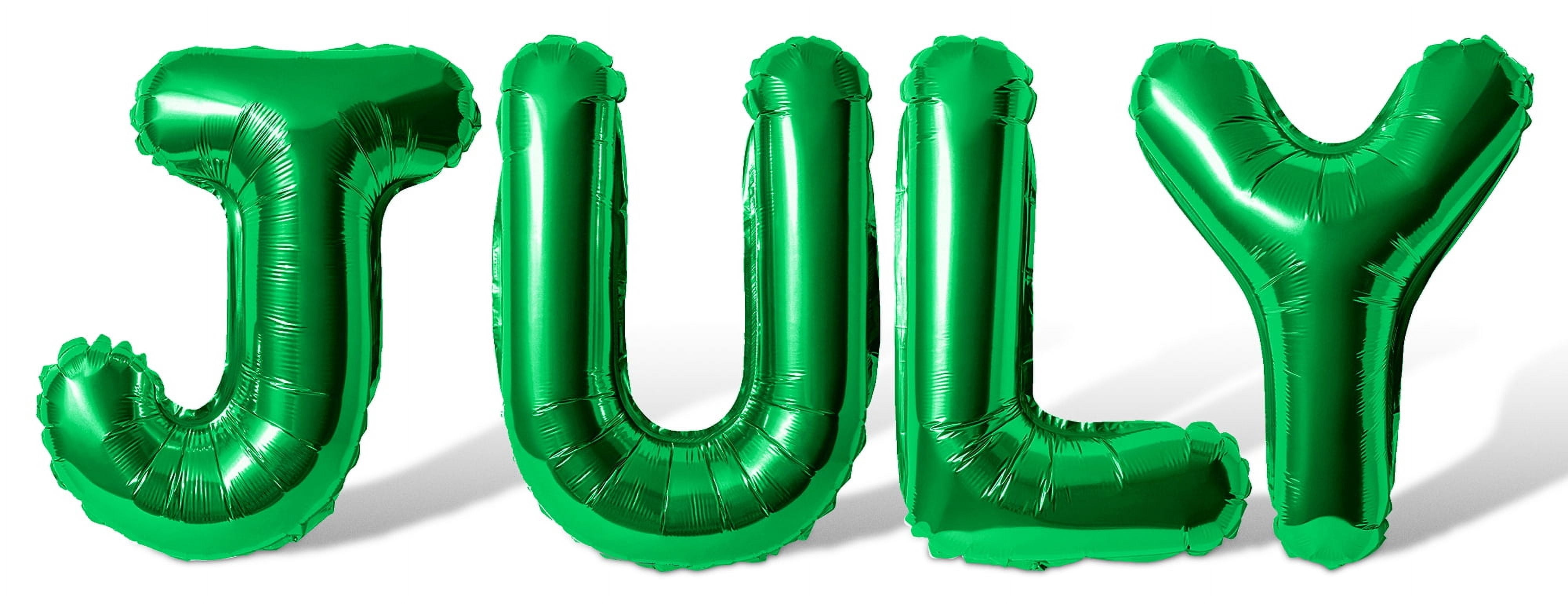 July Large Letters Letter Balloons - JULY 16