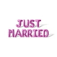 thumbnail image 1 of Letter Balloons - JUST MARRIED 16" Inch Alphabet Letters Foil Mylar Balloon Wedding Party Banner (Pink), 1 of 5