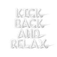 thumbnail image 1 of Letter Balloons - KICK BACK AND RELAX 16" Inch Alphabet Letters Foil Mylar Balloon Retirement Party Banner (White), 1 of 5