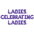 thumbnail image 1 of Letter Balloons - LADIES CELEBRATING LADIES 16" Inch Alphabet Letters Foil Mylar Balloon Girls Night Party Banner (Purple), 1 of 5