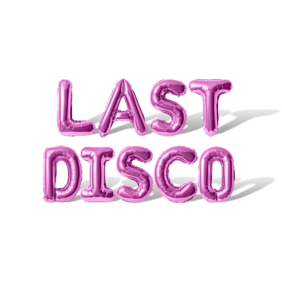 Letter Balloons - LAST DISCO 16" Inch Alphabet Letters Foil Mylar Balloon Bachelorette Party or Bridal Shower Banner (Pink)