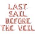 thumbnail image 1 of Letter Balloons - LAST SAIL BEFORE THE VEIL 16" Inch Alphabet Letters Foil Mylar Balloon Bachelorette Party Banner (Rose Gold), 1 of 5