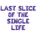 thumbnail image 1 of Letter Balloons - LAST SLICE OF THE SINGLE LIFE 16" Inch Alphabet Letters Foil Mylar Balloon Bachelorette Party Banner (Purple), 1 of 5
