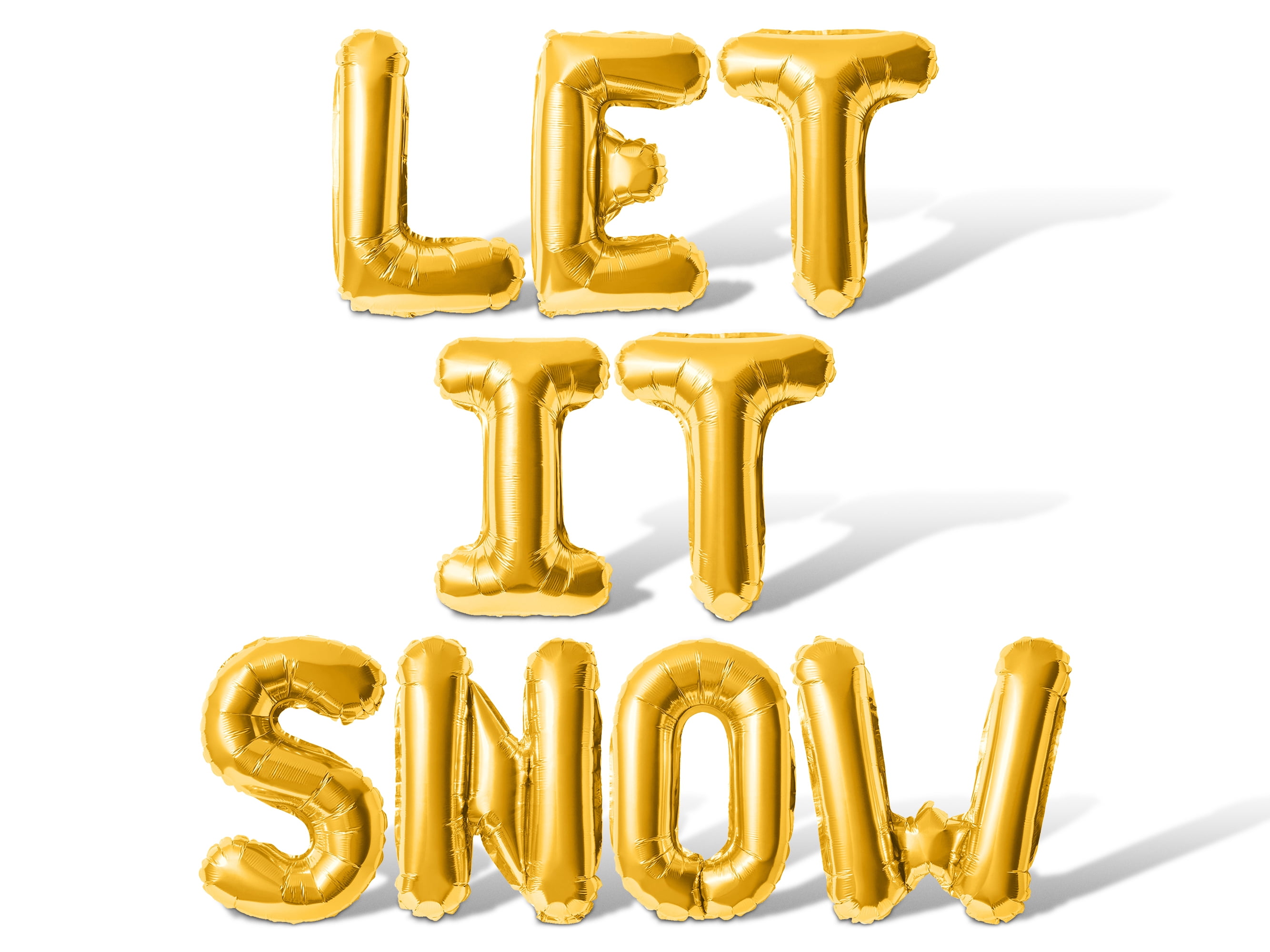 Let It Lettering Letter Balloons - LET IT SNOW 16