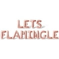 thumbnail image 1 of Letter Balloons - LETS FLAMINGLE 16" Inch Alphabet Letters Foil Mylar Balloon Bachelorette or Bridal Shower Party Banner (Rose Gold), 1 of 5