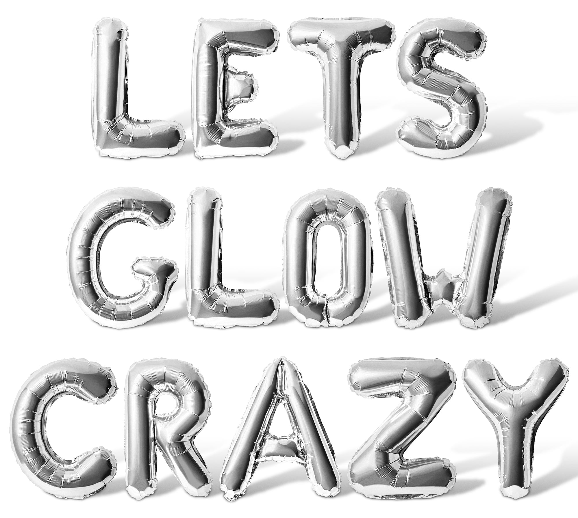 Letter Balloons - LETS GLOW CRAZY 16