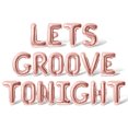thumbnail image 1 of Letter Balloons - LETS GROOVE TONIGHT 16" Inch Alphabet Letters Foil Mylar Balloon Birthday Banner (Rose Gold), 1 of 5