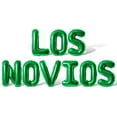 thumbnail image 1 of Letter Balloons - LOS NOVIOS 16" Inch Alphabet Letters Foil Mylar Balloon Wedding Party Banner (Green), 1 of 5