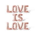 thumbnail image 1 of Letter Balloons - LOVE IS LOVE 16" Inch Alphabet Letters Foil Mylar Balloon Pride Day Party Banner (Rose Gold), 1 of 5
