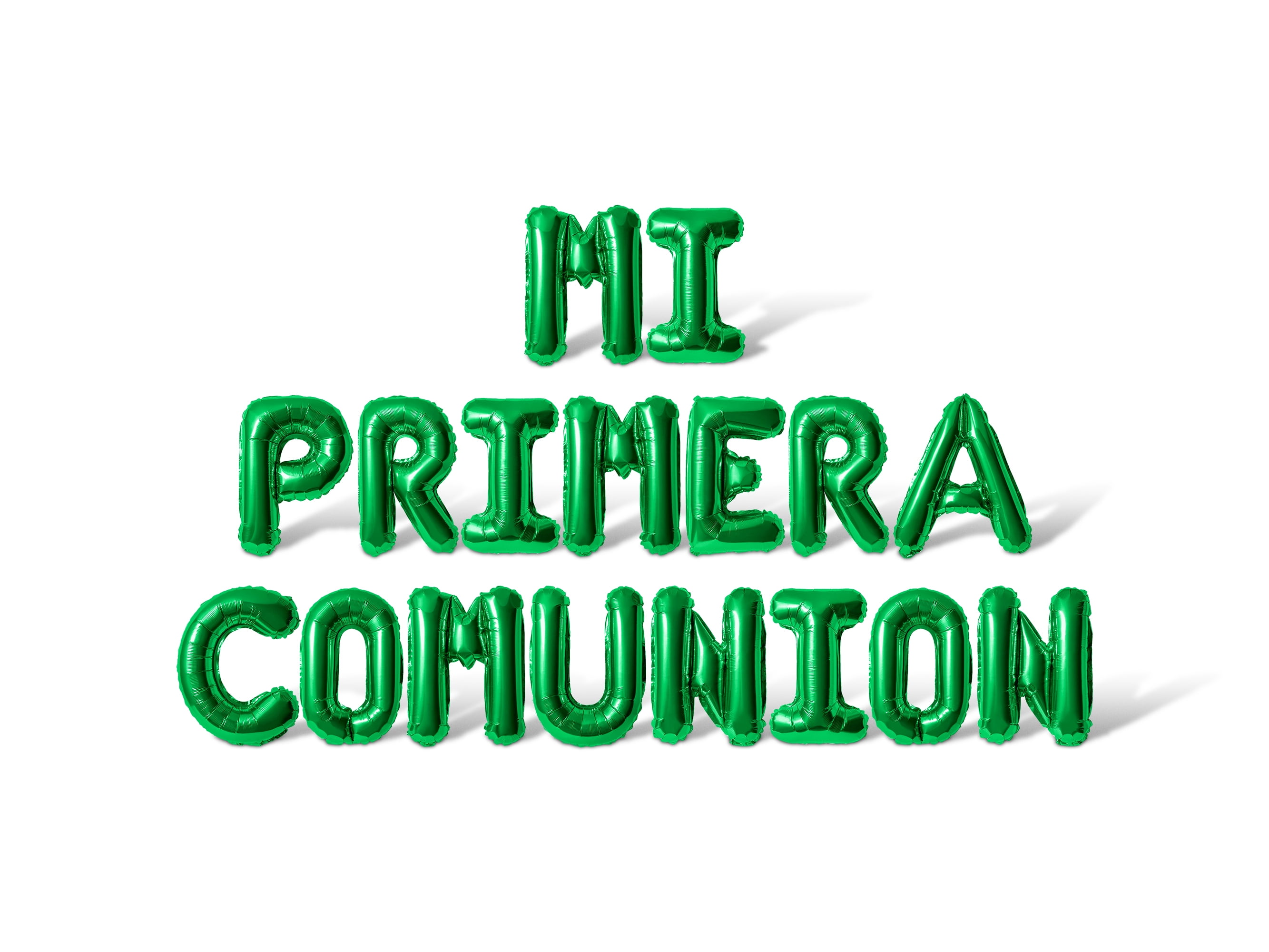 Letter Balloons - MI PRIMERA COMUNION 16" Inch Alphabet Letters Foil ...