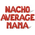 thumbnail image 1 of Letter Balloons - NACHO AVERAGE MAMA 16" Inch Alphabet Letters Foil Mylar Balloon Baby Shower Party Banner (Red), 1 of 5