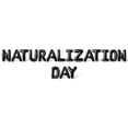 thumbnail image 1 of Letter Balloons - NATURALIZATION DAY 16" Inch Alphabet Letters Foil Mylar Balloon Naturalization Day Party Banner (Black), 1 of 5