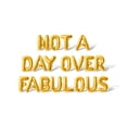 thumbnail image 1 of Letter Balloons - NOT A DAY OVER FABULOUS 16" Inch Alphabet Letters Foil Mylar Balloon Birthday Party Banner (Gold), 1 of 5