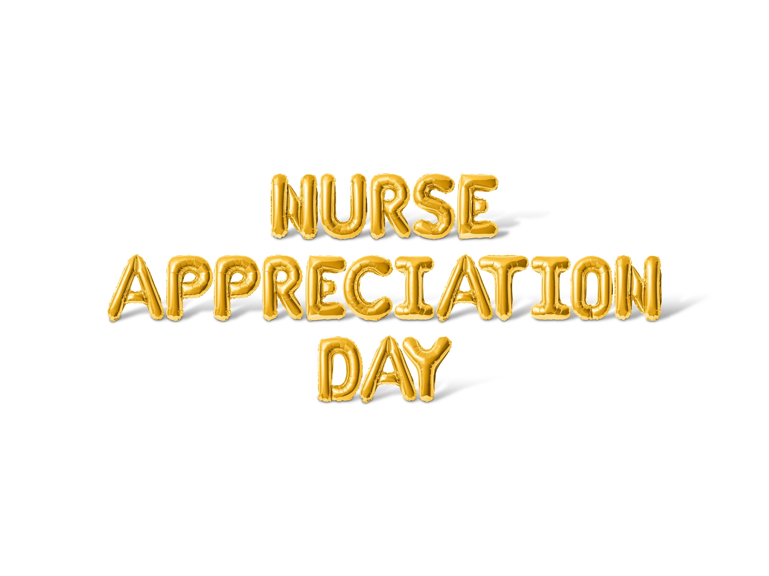 Letter Balloons NURSE APPRECIATION DAY 16" Inch Alphabet Letters Foil