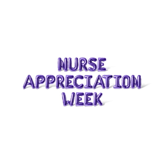 Letter Balloons - NURSE APPRECIATION WEEK 16" Inch Alphabet Letters Foil Mylar Balloon Nurse Appreciation Party Banner (Purple)
