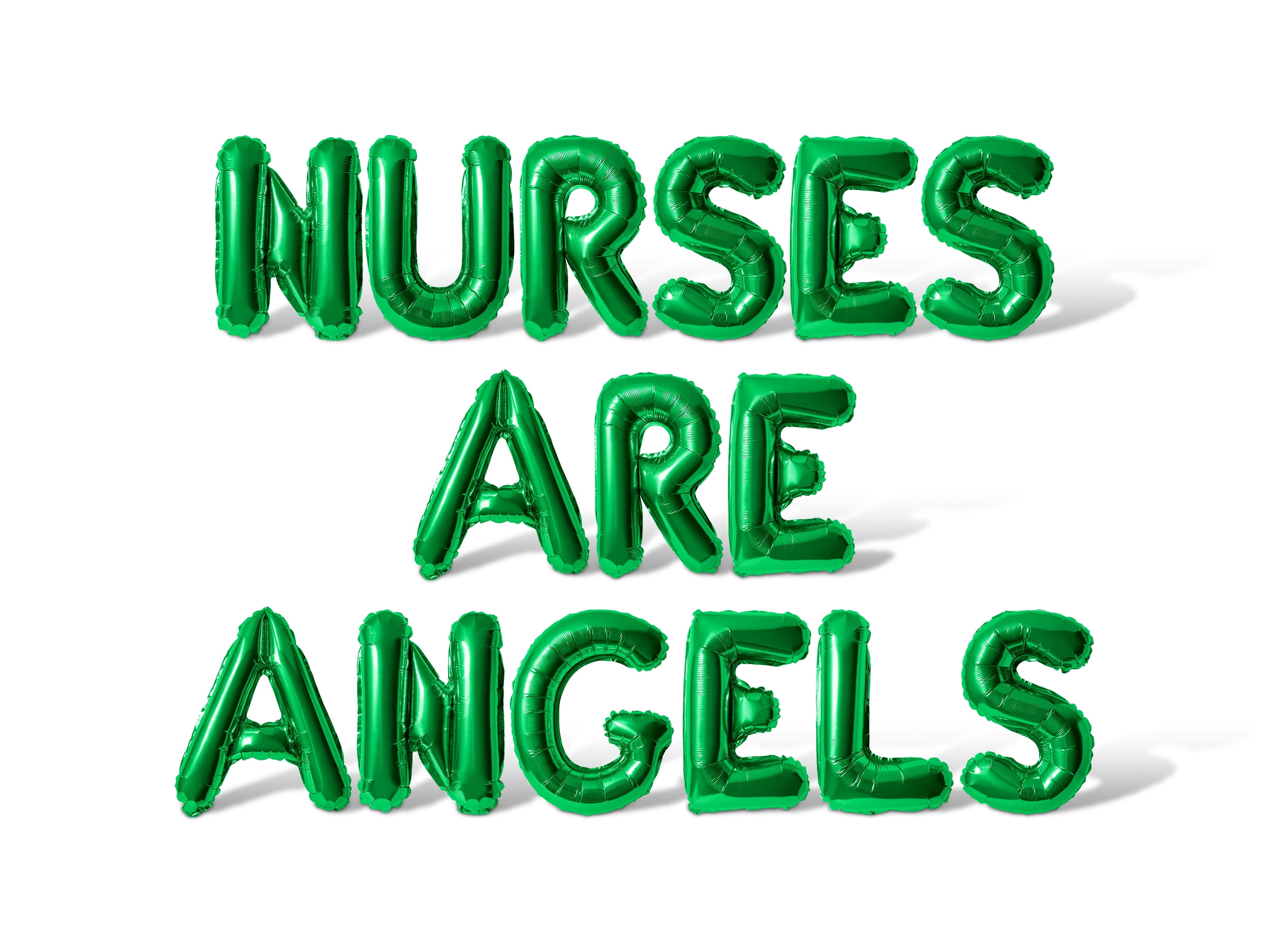Letter Balloons NURSES ARE ANGELS 16" Inch Alphabet Letters Foil