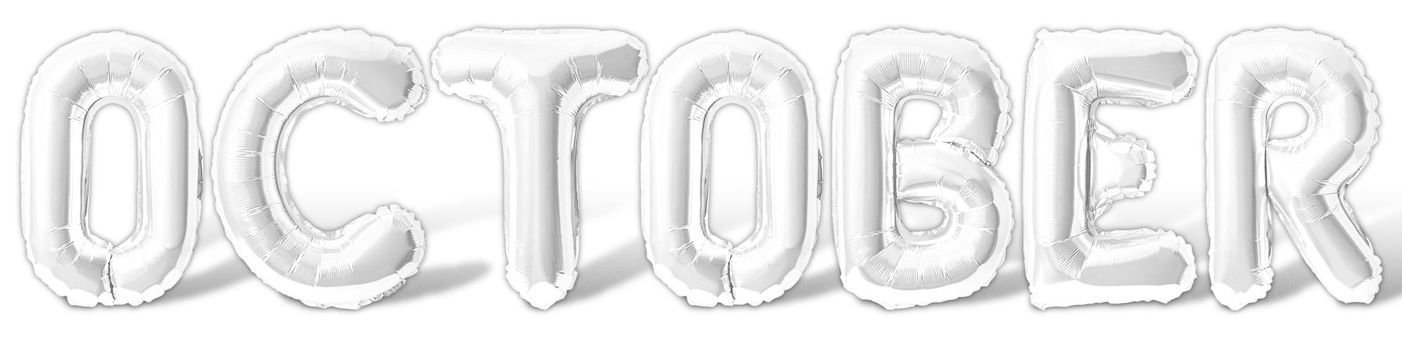 October Birthdat Lettering Letter Balloons - OCTOBER 16