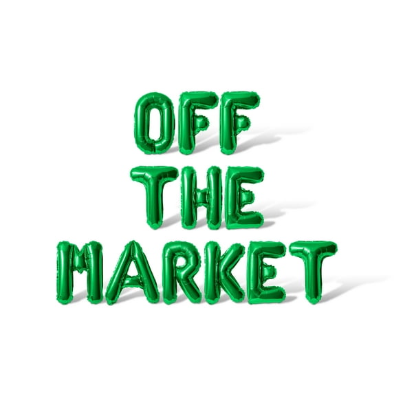 Letter Balloons - OFF THE MARKET 16" Inch Alphabet Letters Foil Mylar Balloon Bachelorette or Bridal Shower Party Banner (Green)