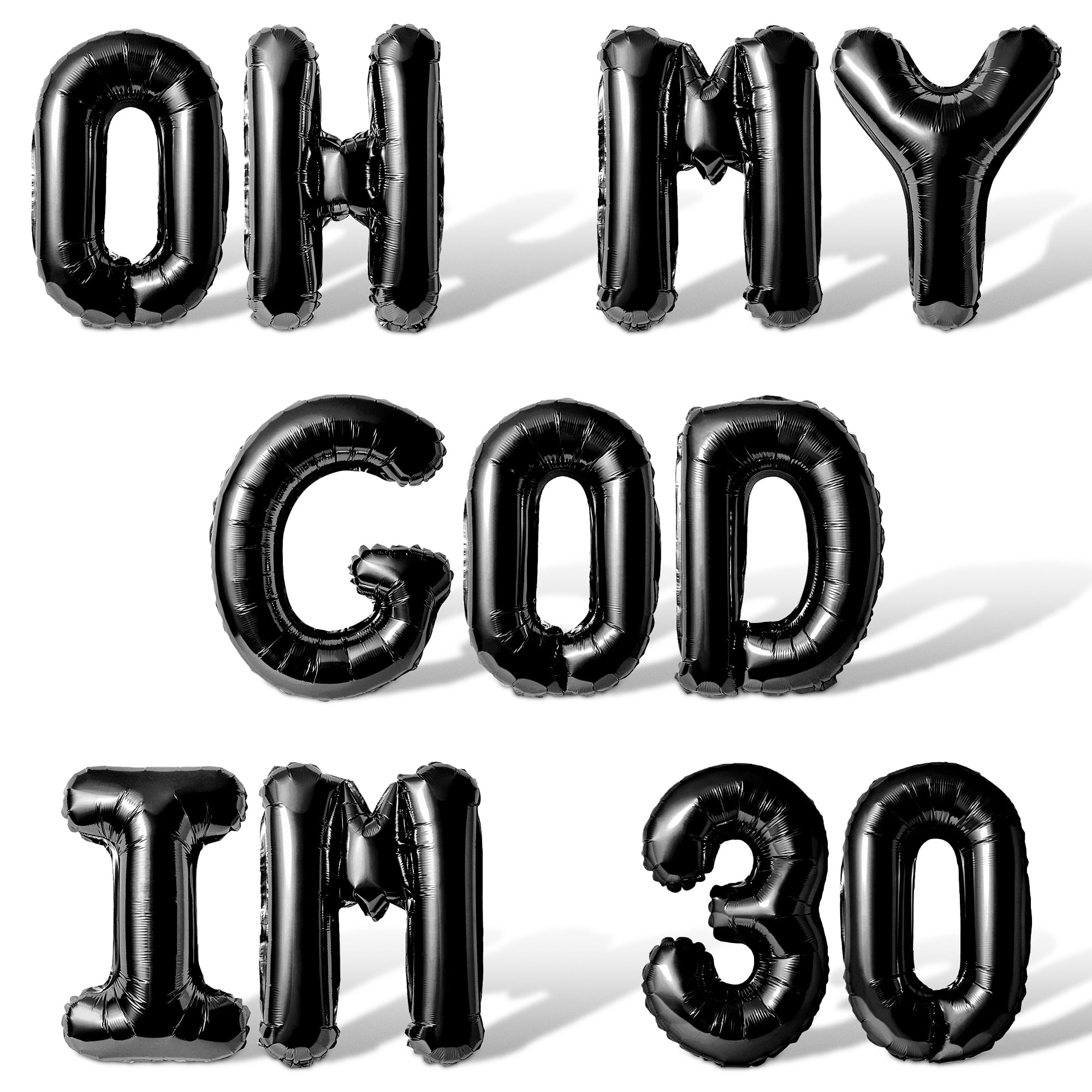 Letter Balloons - OH MY GOD IM 30 16