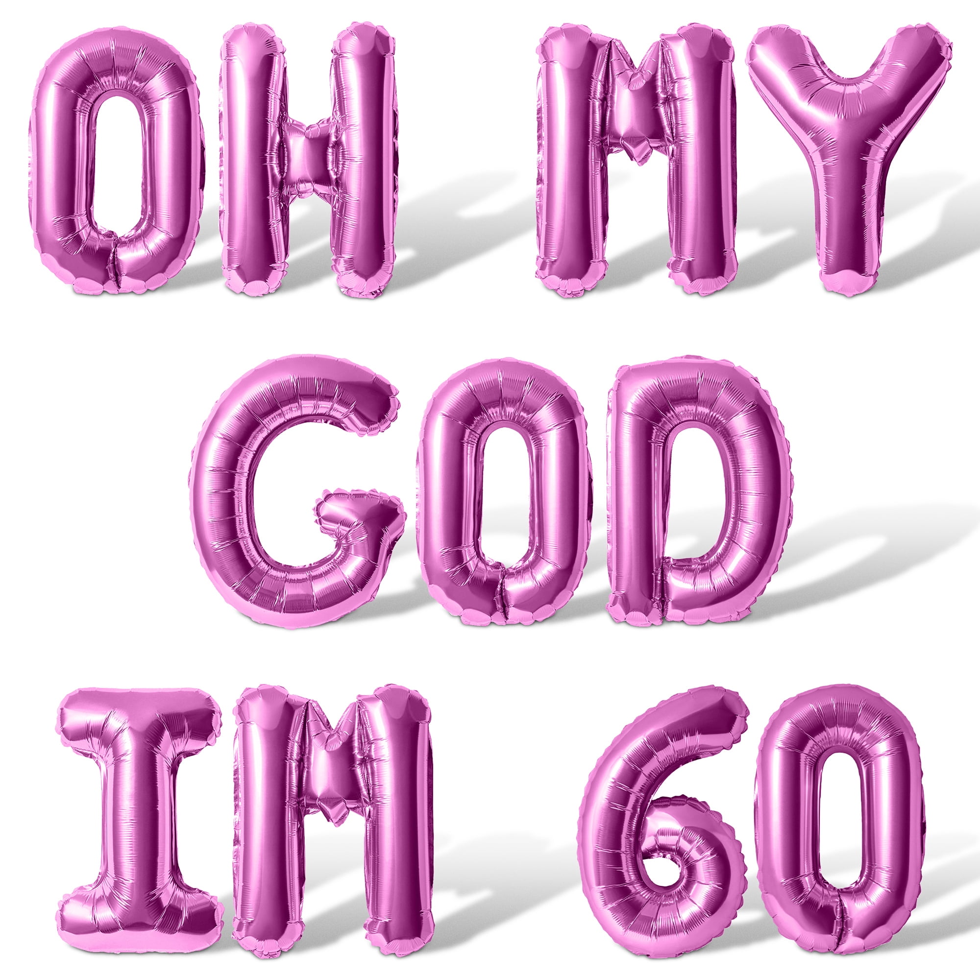 Letter Balloons - OH MY GOD IM 60 16