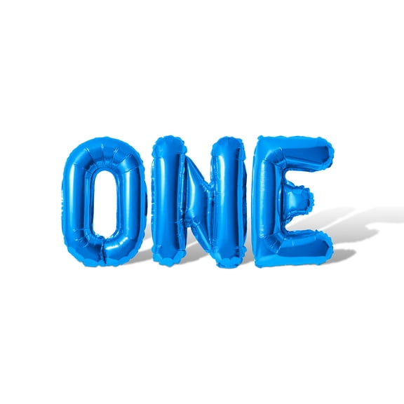 Letter Balloons - ONE 16" Inch Alphabet Letters Foil Mylar Balloon Birthday Party Banner (Blue)