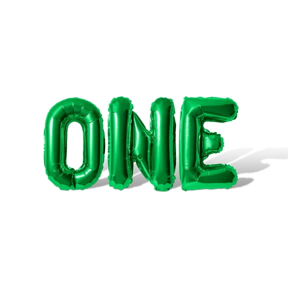 Letter Balloons - ONE 16" Inch Alphabet Letters Foil Mylar Balloon Birthday Party Banner (Green)