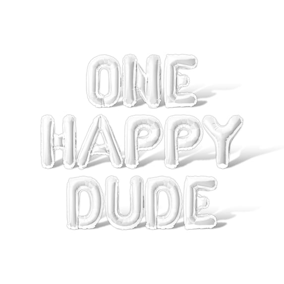 Letter Balloons - ONE HAPPY DUDE 16