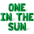 thumbnail image 1 of Letter Balloons - ONE IN THE SUN 16" Inch Alphabet Letters Foil Mylar Balloon 1st Birthday Party Banner (Green), 1 of 5