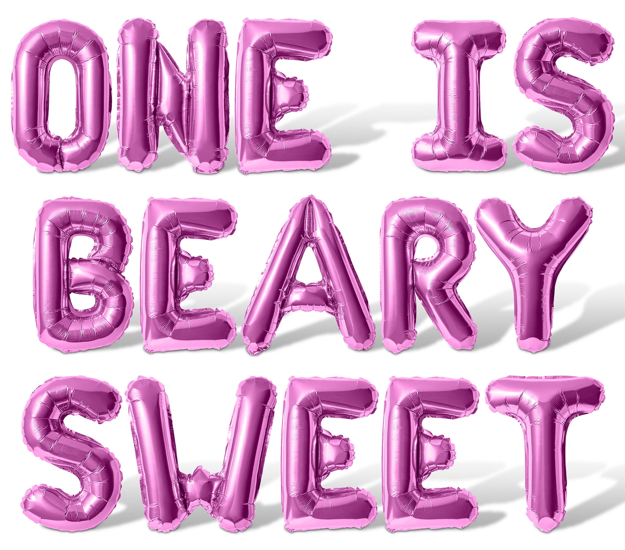 Letter Balloons - ONE IS BEARY SWEET 16
