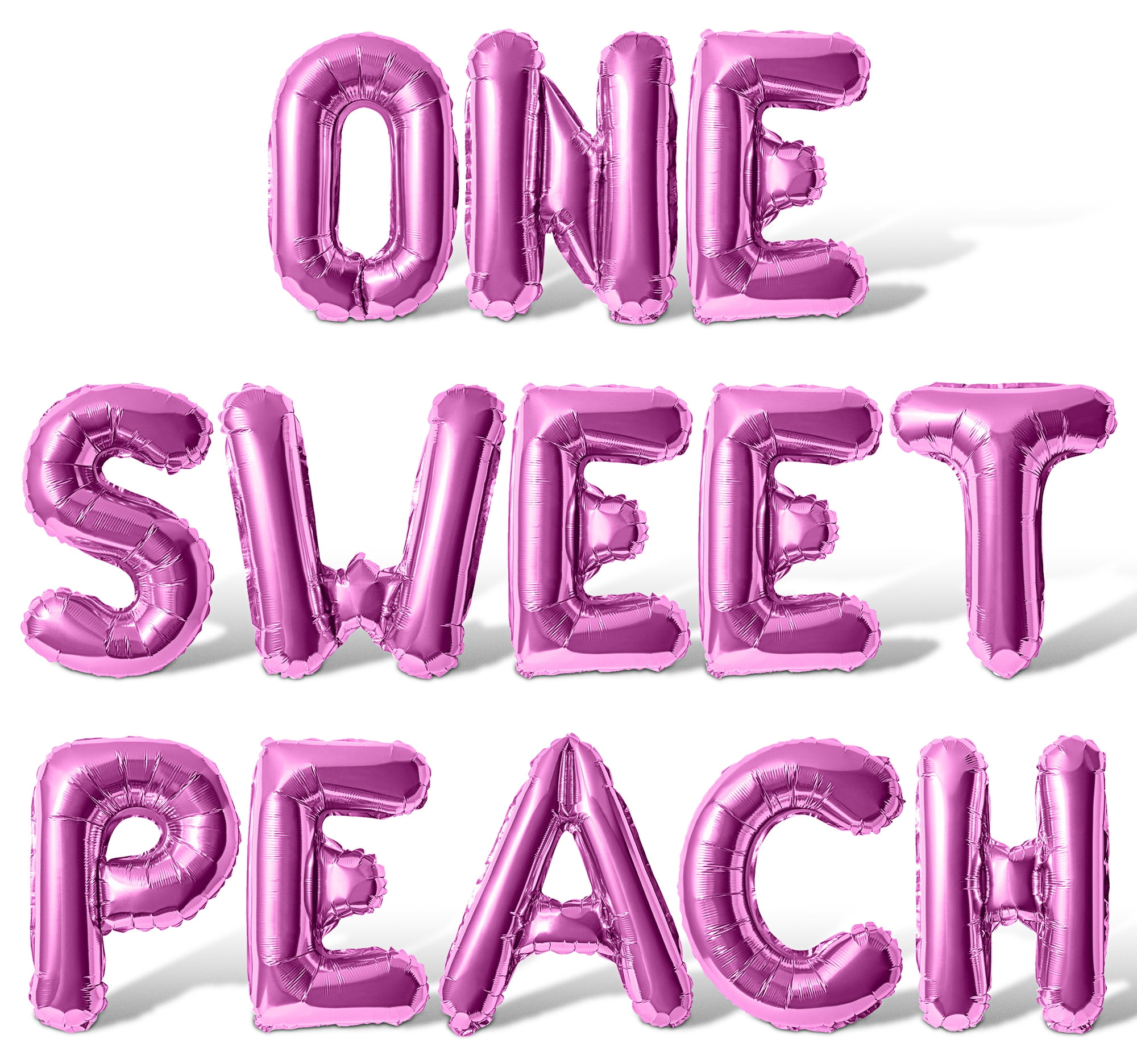Letter Balloons - ONE SWEET PEACH 16
