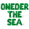 thumbnail image 1 of Letter Balloons - ONEDER THE SEA 16" Inch Alphabet Letters Foil Mylar Balloon 1st Birthday Banner (Green), 1 of 5