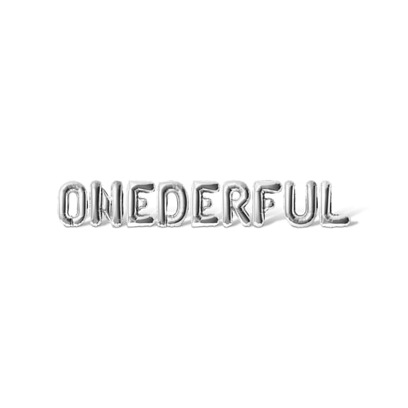 Letter Balloons - ONEDERFUL 16" Inch Alphabet Letters Foil Mylar Balloon Birthday Party Banner (Silver)