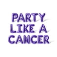 thumbnail image 1 of Letter Balloons - PARTY LIKE A CANCER 16" Inch Alphabet Letters Foil Mylar Balloon Birthday Party Banner (Purple), 1 of 5