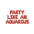 thumbnail image 1 of Letter Balloons - PARTY LIKE AN AQUARIUS 16" Inch Alphabet Letters Foil Mylar Balloon Birthday Party Banner (Red), 1 of 5